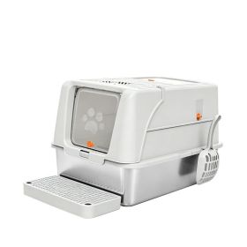 Only Self Pickup---Stainless Steel Cat Litter Box - A15 (Option: Gray)