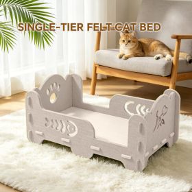 Single Cat Bed (Option: White)