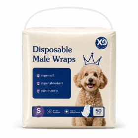 Disposable Male Dog Wraps (Option: S)